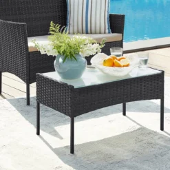 Hoppa! Meubles De Jardin Poly Rotin Meubles De Balcon Ensemble De Salon De Groupe De Sièges - Avec Canapé 2 Places. Quelques Chaises. Table Et Coussin D'assise Anthracite 11 Hoppa! Meubles De Jardin Poly Rotin Meubles De Balcon Ensemble De Salon De Groupe De Sièges - Avec Canapé 2 Places. Quelques Chaises. Table Et Coussin D'assise Anthracite -Jardin Meubles Magasin 1200x1200 2435