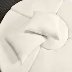 Deuba Polyrattan Solar Island Ø185cm Coussins Zwart Crème Pare-Soleil Pliable WPC -Jardin Meubles Magasin 1200x1200 2495