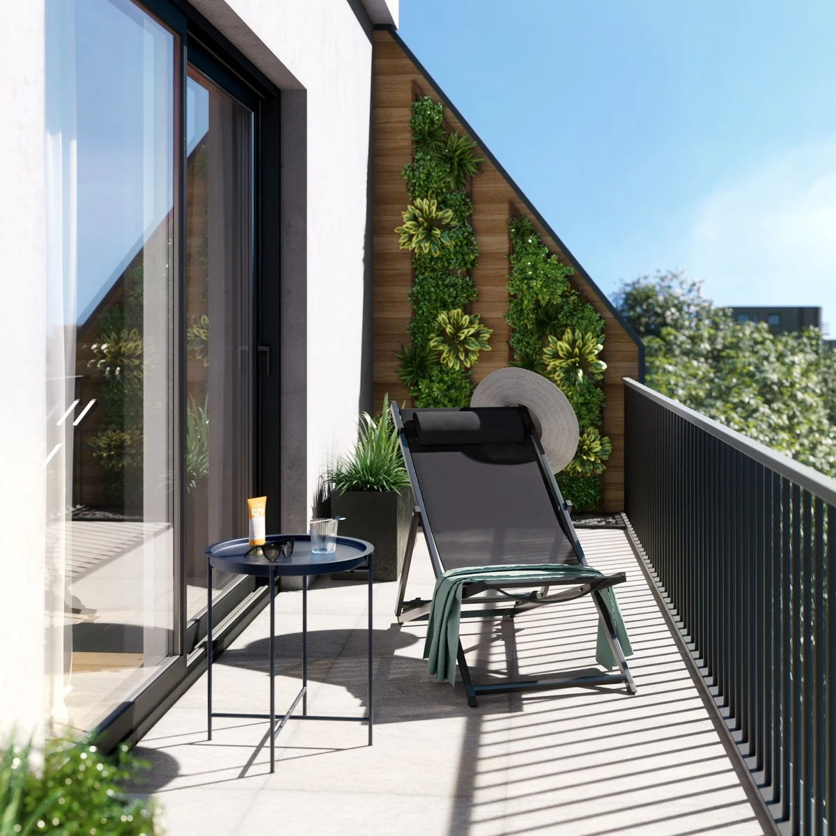 NATERIAL - Table D'appoint Plein Air MOBIS - Table De Jardin - Plateau Amovible - Ø45 Cm - Table Basse - Acier - Anthracite 6 NATERIAL - Table D'appoint Plein Air MOBIS - Table De Jardin - Plateau Amovible - Ø45 Cm - Table Basse - Acier - Anthracite – Image 6