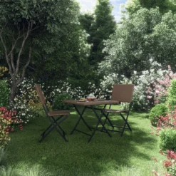 GENERIC - Table Bistrot Carrée - Table Pliante - ZENA - 2 Personnes - Marron - 70X70 Cm -Jardin Meubles Magasin 1200x1200 2514