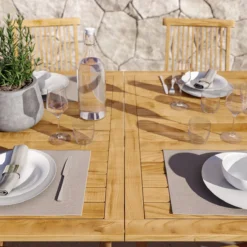 NATERIAL - Table De Jardin ANTEA - 6 à 10 Personnes - Table De Jardin Extensible - 180/240 X 100 X 75 Cm - Teck FSC - Table Extensible - Table De Jardin - Table En Bois -Jardin Meubles Magasin 1200x1200 2516