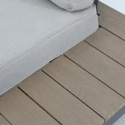 GENERIQUE - Salon De Jardin SAN DIEGO - 5 Personnes - Salon De Jardin - Aluminium - Moka - Eucalyptus -Jardin Meubles Magasin 1200x1200 2520