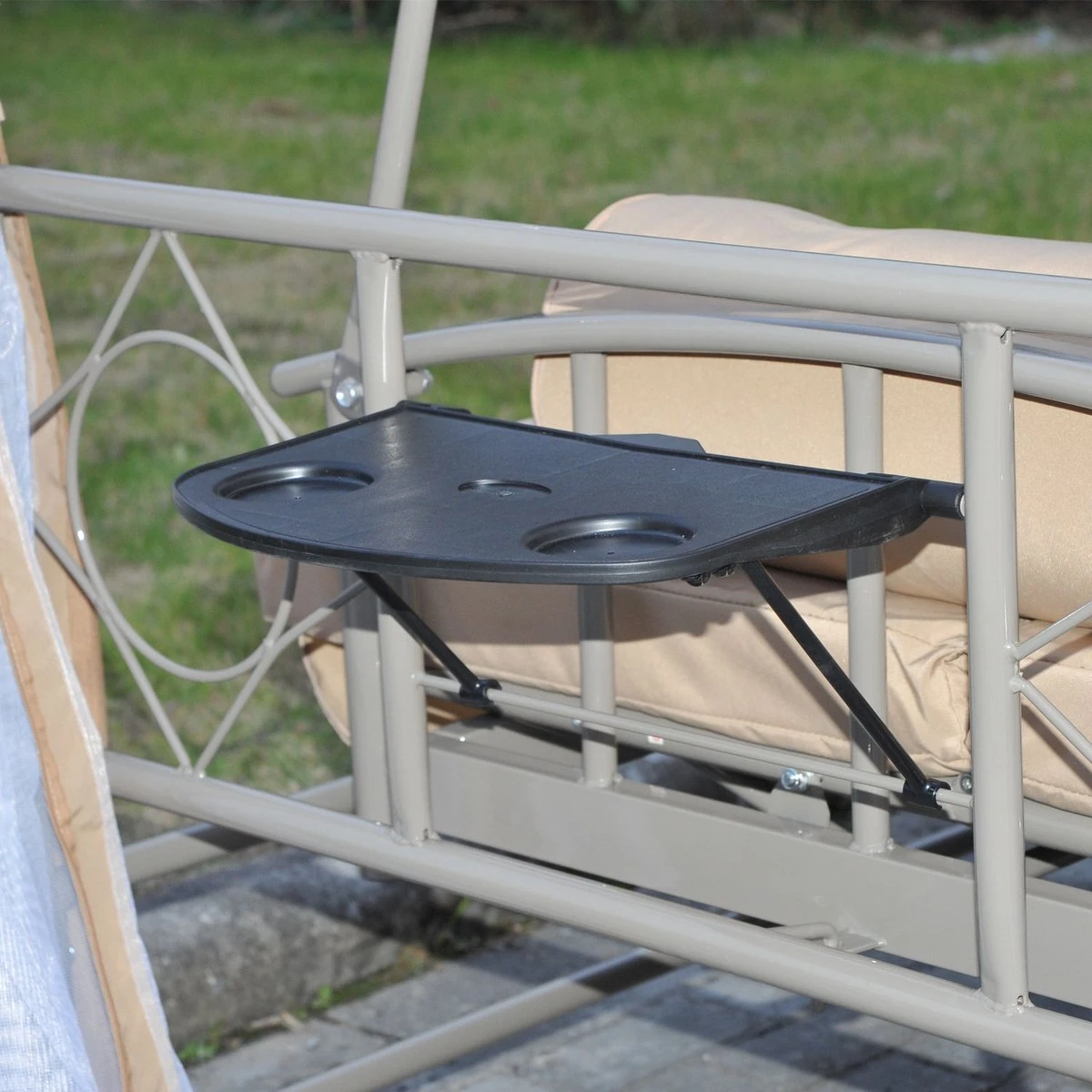 Outsunny Hollywood Swing Balançoire De Jardin Chaise Longue D'extérieur Swing Seat Swing 3 Places 84A-023 8 Outsunny Hollywood Swing Balançoire De Jardin Chaise Longue D'extérieur Swing Seat Swing 3 Places 84A-023 – Image 8