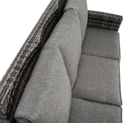 Tectake - Ensemble De Sièges De Luxe En Osier Miami 3+2+1 Noir/anthracite - 404808 -Jardin Meubles Magasin 1200x1200 2566