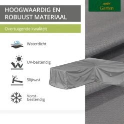 Housse De Protection Pour Canapé D'angle De Jardin | 300 X 300 X 80 Cm | Polyester Tissé Oxford 600D, Couleur : Gris -Jardin Meubles Magasin 1200x1200 2590