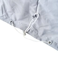 NATERIAL - Housse De Protection Pour Ensemble D'angle DAVOS - Housse D'angle H.85 X L.197 X L.197 Cm - Nappe De Table H.42 X L.95 X L.95 Cm - Anti-UV - Imperméable - Aérateur - Gris Clair -Jardin Meubles Magasin 1200x1200 2622