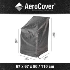 AeroCover Housse De Chaise Empilable / Housse De Chaise à Ressort à Gaz 67x67xh80 / 110 - Anthracite -Jardin Meubles Magasin 1200x1200 2635
