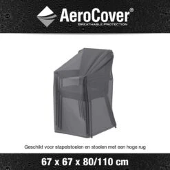 AeroCover Housse De Chaise Empilable / Housse De Chaise à Ressort à Gaz 67x67xh80 / 110 - Anthracite -Jardin Meubles Magasin 1200x1200 2637