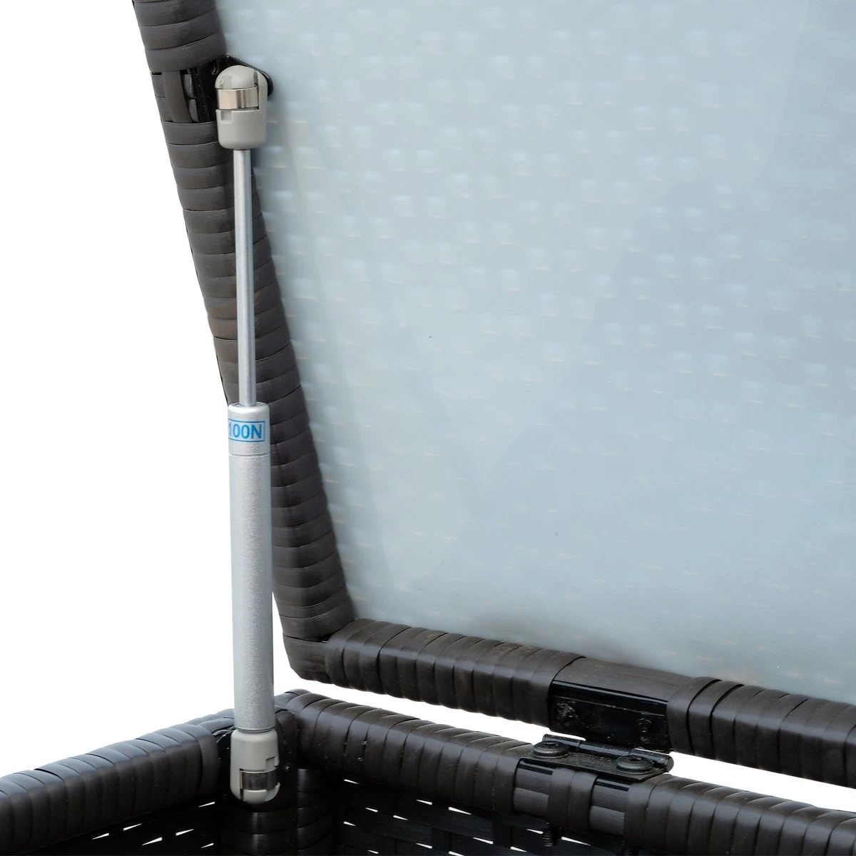 Outsunny Coussin Boîte Poly Rotin Coussin Boîte Jardin Boîte Métal 118 Lx 54 Lx 59 H Cm Marron 865-003 5 Outsunny Coussin Boîte Poly Rotin Coussin Boîte Jardin Boîte Métal 118 Lx 54 Lx 59 H Cm Marron 865-003 – Image 5