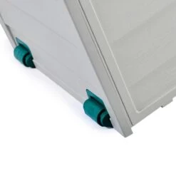 Boîte De Rangement Mobile Teien Jardin 245 Litres - Boîte De Jardin / Boîte De Rangement / Armoire De Jardin / Boîte à Coussins De Jardin - 112x54x50 Cm - Vert Et Blanc -Jardin Meubles Magasin 1200x1200 2683