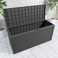 Coffre De Rangement Effet Bois 120 X 46 X 57 Cm Coffre Extérieur Avec Couvercle Rabattable Stockage Jardin 18 Coffre De Rangement Effet Bois 120 X 46 X 57 Cm Coffre Extérieur Avec Couvercle Rabattable Stockage Jardin -Jardin Meubles Magasin 1200x1200 2691