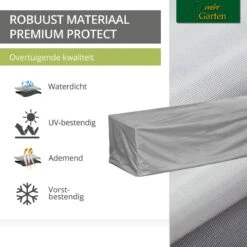 Housse De Protection Pour Canapé De Jardin | 200 X 90 X 80 Cm | Polyester Tissé PERMATEX De Haute Qualité, Couleur : Taupe (gris Clair) -Jardin Meubles Magasin 1200x1200 2720