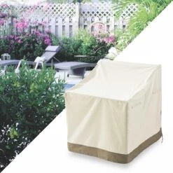 Lumaland - Housse De Protection Pour Mobilier De Jardin - Housse étanche Pour Chaise De Jardin Profonde Fauteuil De Jardin Standard - 102 (H) X 64 (L) X 79 (P) Cm - Oxford 600D 280 G / M² - Beige -Jardin Meubles Magasin 1200x1200 2728