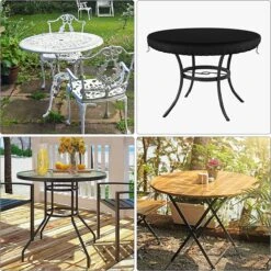 Rond, Plateau De Table De Terrasse, Housse De Salon De Jardin Outdoor , Nappe Ronde Ajustée, Nappe Imperméable, Nappe Lavable Pour Usage Extérieur/intérieur, Diamètre 114 Cm, Noir 9 Rond, Plateau De Table De Terrasse, Housse De Salon De Jardin Outdoor , Nappe Ronde Ajustée, Nappe Imperméable, Nappe Lavable Pour Usage Extérieur/intérieur, Diamètre 114 Cm, Noir -Jardin Meubles Magasin 1200x1200 2730