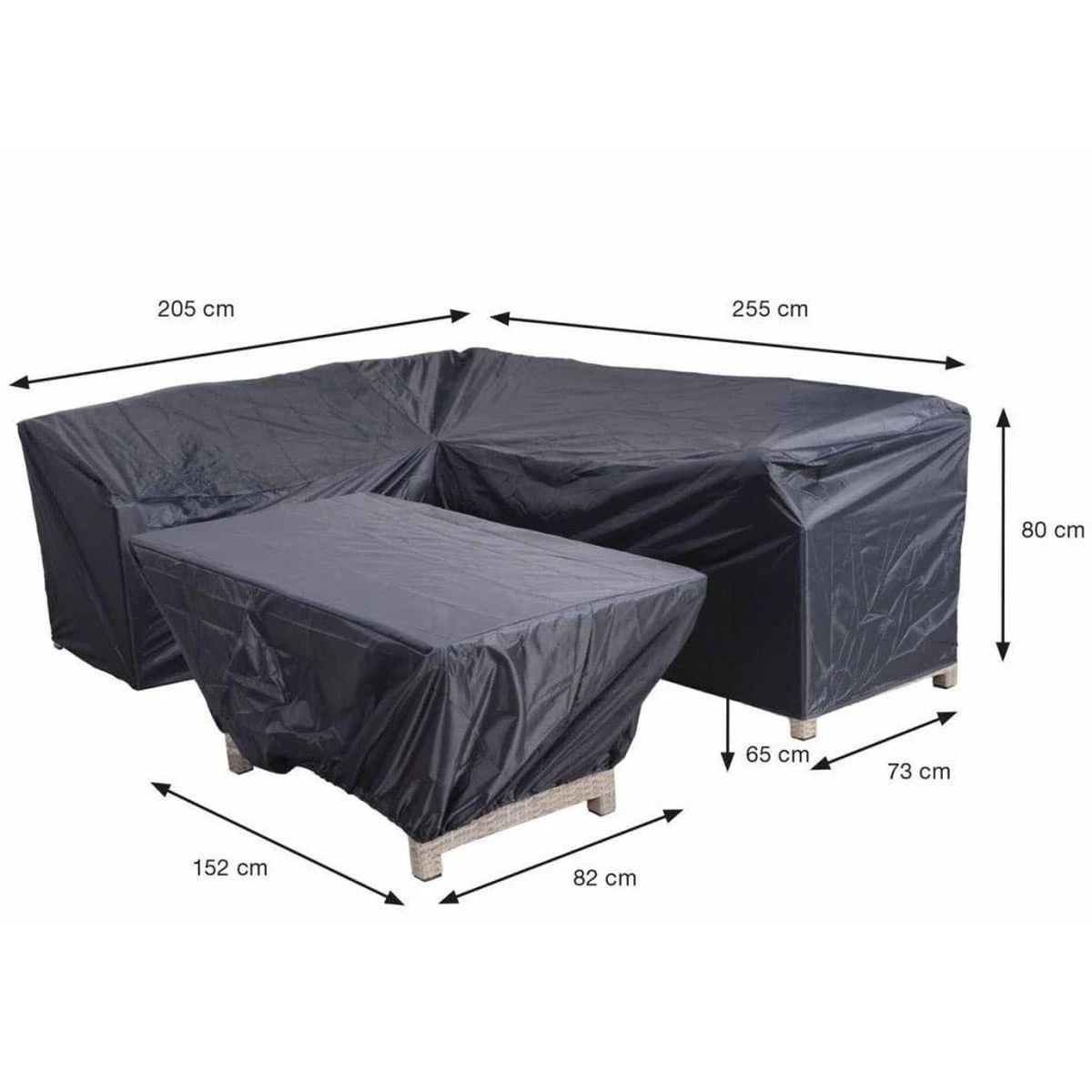 Garden Impressions - Coverit - Housse De Salon/salle à Manger - 205/255x73xH80 & 152x82xH65 2 Garden Impressions - Coverit - Housse De Salon/salle à Manger - 205/255x73xH80 & 152x82xH65 – Image 2