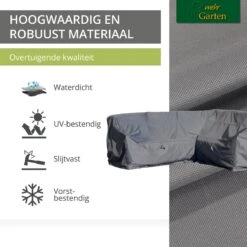 Housse De Protection Pour Canapé D'angle De Jardin | 237 X 237 X 65/100 Cm | Polyester Tissé Oxford 600D, Couleur : Gris -Jardin Meubles Magasin 1200x1200 2753