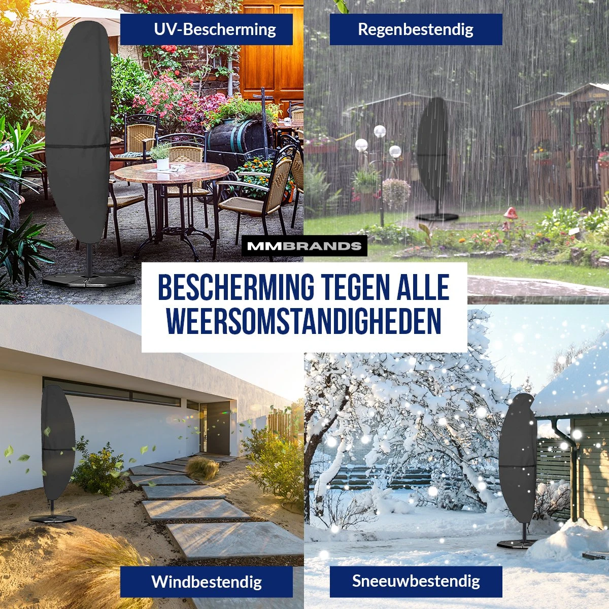 MM Brands Parasol Cover – Housse Pour Parasol Sur Pied – Imperméable 4 MM Brands Parasol Cover – Housse Pour Parasol Sur Pied – Imperméable – Image 4