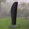Housse De Protection Pour Parasol | Avec Tige | 2 à 4 Mètres | Résistant Aux Intempéries | Résistant Aux UV | Étanche Au Vent | Résistant à La Neige | DELMAÏA