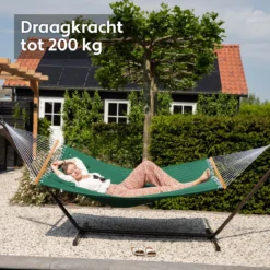 Hamac Vita5 Avec Support Et Barre D'écartement - 2 Personnes - Kussen Amovible - Résistant Aux Intempéries - Vert Foncé 21 Hamac Vita5 Avec Support Et Barre D'écartement - 2 Personnes - Kussen Amovible - Résistant Aux Intempéries - Vert Foncé -Jardin Meubles Magasin 1200x1200 28