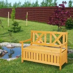 Banc De Jardin Relaxdays Avec Espace De Rangement - Banc D'extérieur En Bois - Banc De Balcon - Banc D'extérieur -Jardin Meubles Magasin 1200x1200 282