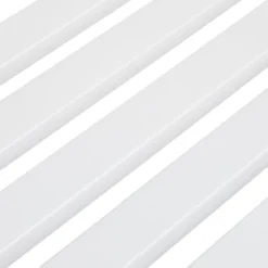 Relaxdays Banc De Jardin Blanc - Banc Nostalgique - Banc D'extérieur - Banc De Parc - Résistant Aux Intempéries