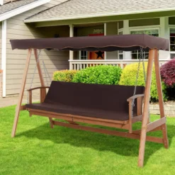 Outsunny Hollywood Balançoire Balançoire De Jardin En Bois Banc De Balançoire Fonction Inclinable 3 Personnes 84A-185 -Jardin Meubles Magasin 1200x1200 348
