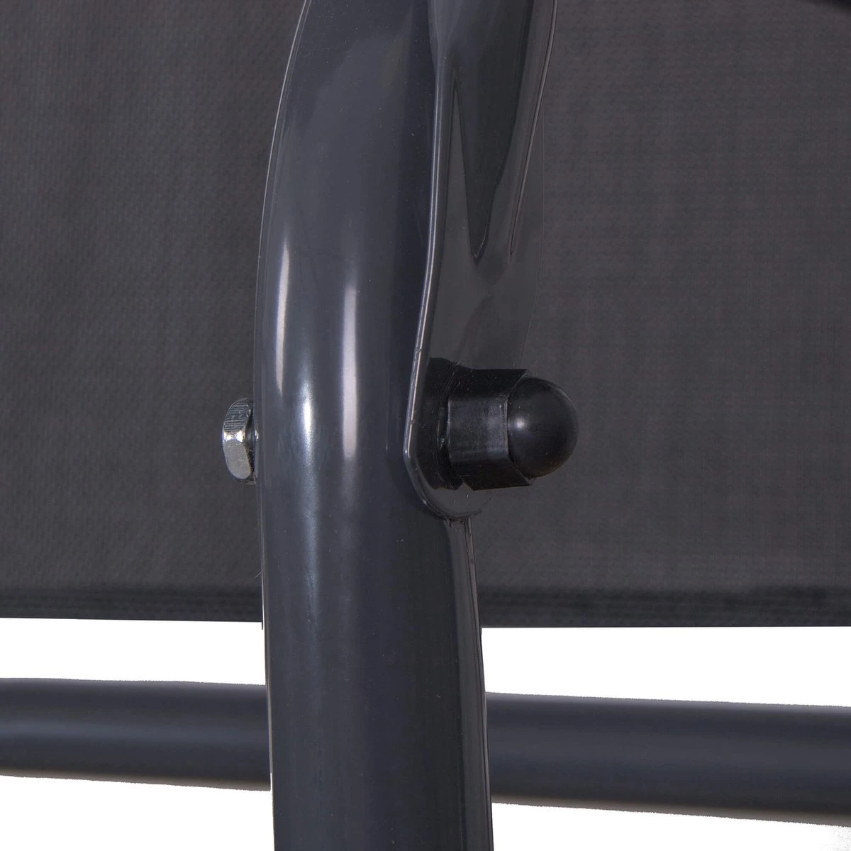 Banc De Balançoire Springos | Fiona-Swing | 3 Places | Imperméable à L'eau | Auvent Réglable | 150 X 170 X 109 Cm | Noir 13 Banc De Balançoire Springos | Fiona-Swing | 3 Places | Imperméable à L'eau | Auvent Réglable | 150 X 170 X 109 Cm | Noir – Image 13