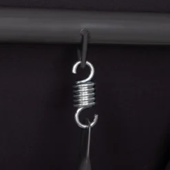 Banc De Balançoire Springos | Luna-Balançoire | 3 Places | Imperméable à L'eau | Comprend 2 Coussins | Auvent Réglable | 162 X 200 X 120 Cm | Noir -Jardin Meubles Magasin 1200x1200 392