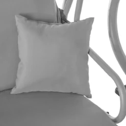 Banc De Balançoire Springos | Venise-Swing | 3 Places | Imperméable à L'eau | Comprend 2 Coussins | Auvent Réglable | 163 X 193 X 120 Cm | Gris -Jardin Meubles Magasin 1200x1200 410