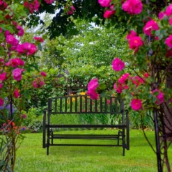 Balançoire De Jardin Relaxdays - Siège De Balançoire - Balançoire De Canapé De Jardin - Métal - Résistant Aux Intempéries -Jardin Meubles Magasin 1200x1200 419