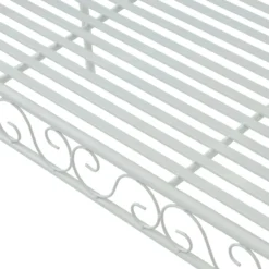 Outsunny Banquette De Jardin Banc Fleuri Banc De Parc Mobilier De Jardin 2 Places Métal Blanc 84B-077 14 Outsunny Banquette De Jardin Banc Fleuri Banc De Parc Mobilier De Jardin 2 Places Métal Blanc 84B-077 -Jardin Meubles Magasin 1200x1200 439