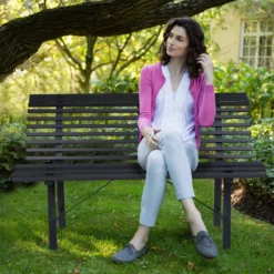 Relaxdays Banc De Jardin 2 Personnes - Banc D'extérieur Résistant Aux Intempéries - Banc De Parc Acier - Banc D'extérieur -Jardin Meubles Magasin 1200x1200 473