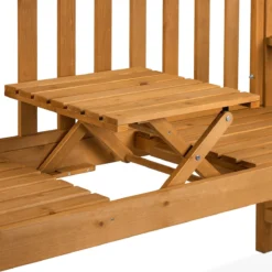 Banc De Jardin Relaxdays Avec Table - Banc D'extérieur En Bois - Banc De Balcon Romantique - Mobilier De Jardin -Jardin Meubles Magasin 1200x1200 484