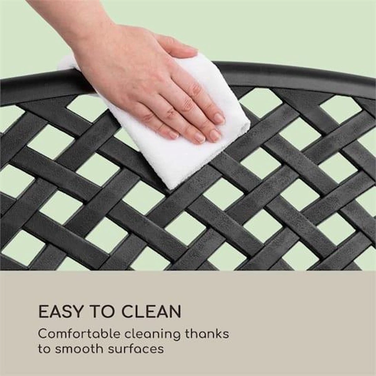 Ensemble Blumfeldt Pozzilli - Banc De Jardin Décoratif - 2 Places - Aluminium Moulé Sous Pression - Avec Coussin D'assise Et Housse 100 % Polyester Hydrofuge 5 Ensemble Blumfeldt Pozzilli - Banc De Jardin Décoratif - 2 Places - Aluminium Moulé Sous Pression - Avec Coussin D'assise Et Housse 100 % Polyester Hydrofuge – Image 5