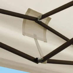 LifeGoods De Luxe LifeGoods - 3x3 M - Incl. Sacs De Poids - Cadre En Acier Pliable - Étanche - Résistant Aux Intempéries - Sac De Transport Avec Roues - Beige -Jardin Meubles Magasin 1200x1200 521