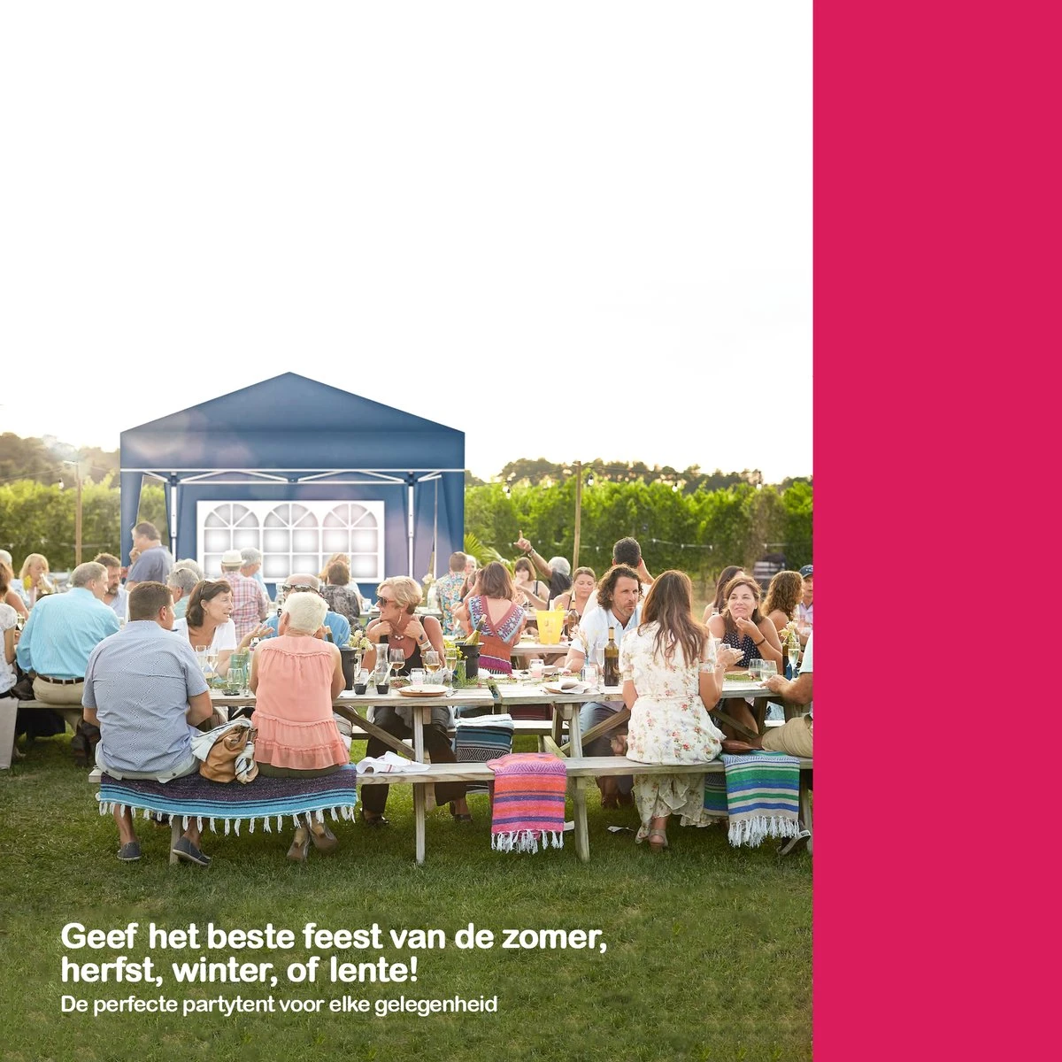 Coazy | Tente De Réception étanche 3x3 Mètres Pliable Avec 2 Parois Latérales | Pavillon Avec 2 Panneaux Latéraux | Facile à Monter | Tente Pop-up Avec Piquets, Corde Et Pieds Antidérapants 6 Coazy | Tente De Réception étanche 3x3 Mètres Pliable Avec 2 Parois Latérales | Pavillon Avec 2 Panneaux Latéraux | Facile à Monter | Tente Pop-up Avec Piquets, Corde Et Pieds Antidérapants – Image 6