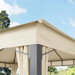 Pavillon De Jardin 3x4 M Aluminium Premium Environ 220 G/m² Bâche De Toit Pavillon étanche 4 Parois Latérales Tente De Jardin Crème Environ 9x9 Cm Profilé 18 Pavillon De Jardin 3x4 M Aluminium Premium Environ 220 G/m² Bâche De Toit Pavillon étanche 4 Parois Latérales Tente De Jardin Crème Environ 9x9 Cm Profilé -Jardin Meubles Magasin 1200x1200 580