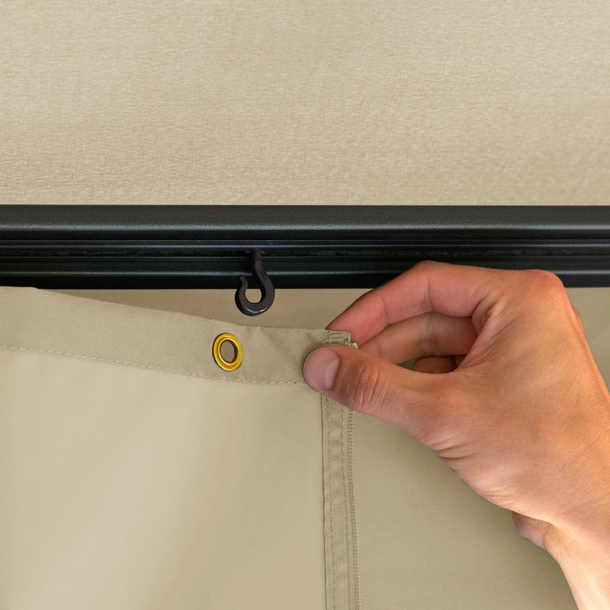 Pavillon De Jardin 3x4 M Aluminium Premium Environ 220 G/m² Bâche De Toit Pavillon étanche 4 Parois Latérales Tente De Jardin Crème Environ 9x9 Cm Profilé 11 Pavillon De Jardin 3x4 M Aluminium Premium Environ 220 G/m² Bâche De Toit Pavillon étanche 4 Parois Latérales Tente De Jardin Crème Environ 9x9 Cm Profilé – Image 11