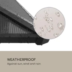 Gazebo Solaire Blumfeldt Pantheon Solid Sky Ambient 3 X 4m - 4 X Parois Latérales Moustiquaire & 4 X Parois Latérales Polyester - Eclairage LED -Jardin Meubles Magasin 1200x1200 620