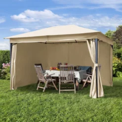 Pavillon De Jardin 3x4 M Environ 180 G/m² Bâche De Toit Pavillon étanche 4 Parois Latérales Tente De Jardin Crème Tente De Réception Environ 6x6 Cm Profil 13 Pavillon De Jardin 3x4 M Environ 180 G/m² Bâche De Toit Pavillon étanche 4 Parois Latérales Tente De Jardin Crème Tente De Réception Environ 6x6 Cm Profil -Jardin Meubles Magasin 1200x1200 630