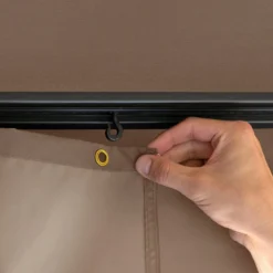 Pavillon De Jardin 3x3m Aluminium Premium 280 G / M² Bâche De Toit Pavillon étanche 4 Parois Latérales Tente De Jardin Marron Profil 9x9cm -Jardin Meubles Magasin 1200x1200 666