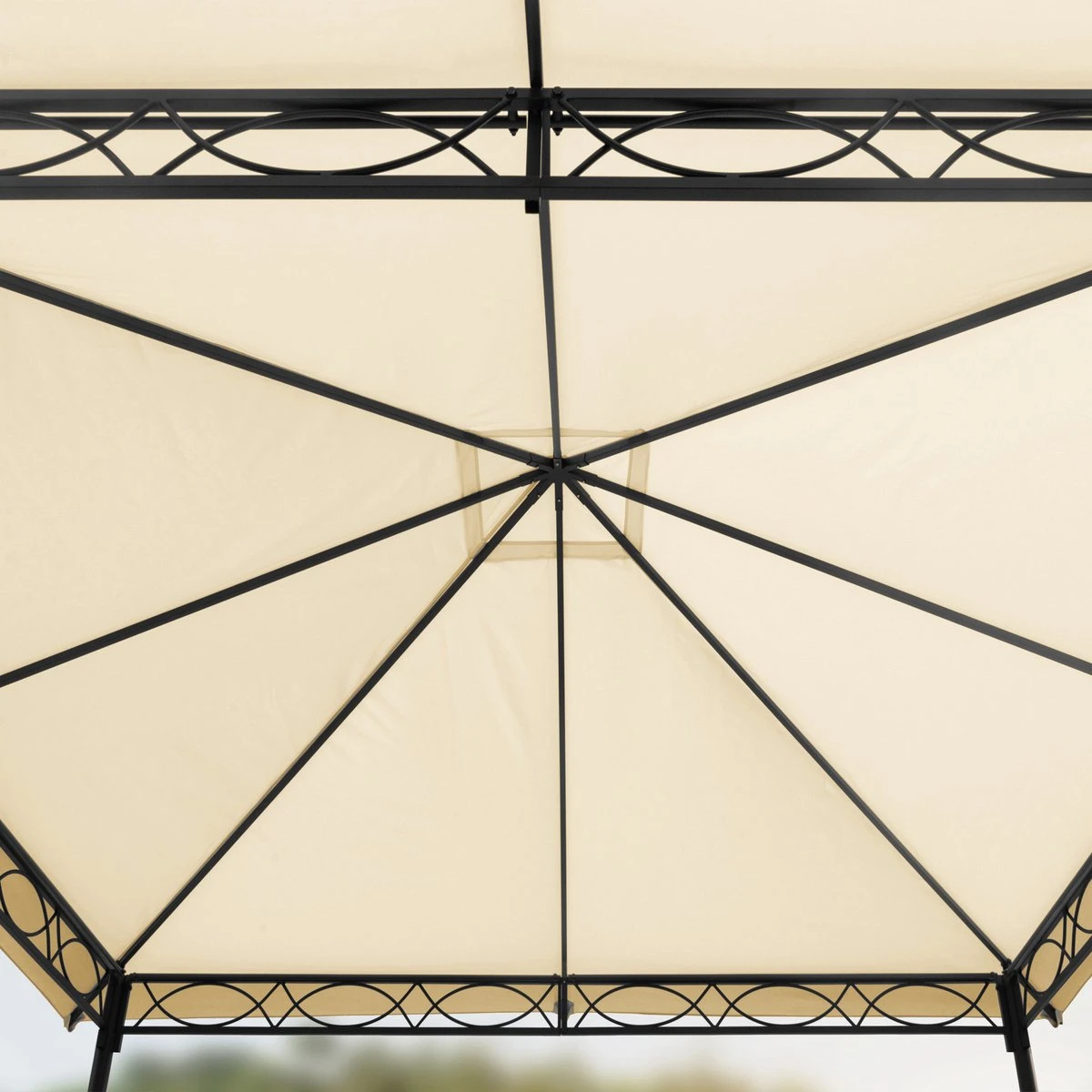 Pavillon De Jardin 3x3 M 280 G / M² Bâche De Toit étanche Pavillon Premium Avec 4 Parois Latérales Tente De Jardin En Tente De Fête Crème 16 Pavillon De Jardin 3x3 M 280 G / M² Bâche De Toit étanche Pavillon Premium Avec 4 Parois Latérales Tente De Jardin En Tente De Fête Crème – Image 16