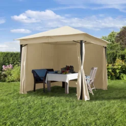 Pavillon De Jardin 3x3 M Environ 180 G/m² Bâche De Toit Pavillon étanche 4 Parois Latérales Tente De Jardin Crème Tente De Réception Environ 6x6 Cm Profil 21 Pavillon De Jardin 3x3 M Environ 180 G/m² Bâche De Toit Pavillon étanche 4 Parois Latérales Tente De Jardin Crème Tente De Réception Environ 6x6 Cm Profil -Jardin Meubles Magasin 1200x1200 761