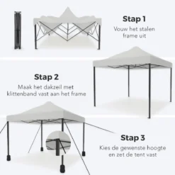Tente De Réception De Luxe LifeGoods - 3x3 M - Incl. Sacs De Poids - Cadre En Acier Pliable - Imperméable - Résistant Aux Intempéries - Sac De Transport à Roulettes - Wit 17 Tente De Réception De Luxe LifeGoods - 3x3 M - Incl. Sacs De Poids - Cadre En Acier Pliable - Imperméable - Résistant Aux Intempéries - Sac De Transport à Roulettes - Wit -Jardin Meubles Magasin 1200x1200 771