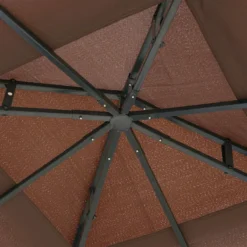 Outsunny Tente De Réception Dans Le Pavillon De Tente De Réception De Jardin Tente De Jardin Tente De Réception Double Toit 3 X 3 M Marron 01-0153 -Jardin Meubles Magasin 1200x1200 774