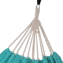 Nancy's Fort Rock Hamac - 2 Personnes - Plein Air - Sac De Transport - Sangles De Fixation - Mousqueton - Bleu Clair - Katoen - Polyester - Turquoise - 210 X 150 Cm -Jardin Meubles Magasin 1200x1200 86