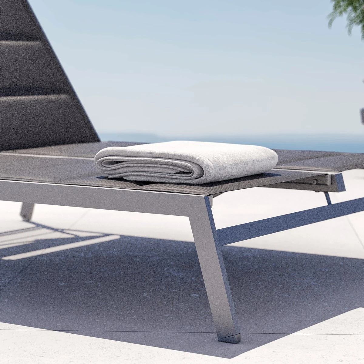 NATERIAL - Transat Double LISBOA - Transat De Jardin Avec Dossier Réglable - 203x128x43 Cm - Fix En Aluminium - Textilène - Anthracite 7 NATERIAL - Transat Double LISBOA - Transat De Jardin Avec Dossier Réglable - 203x128x43 Cm - Fix En Aluminium - Textilène - Anthracite – Image 7