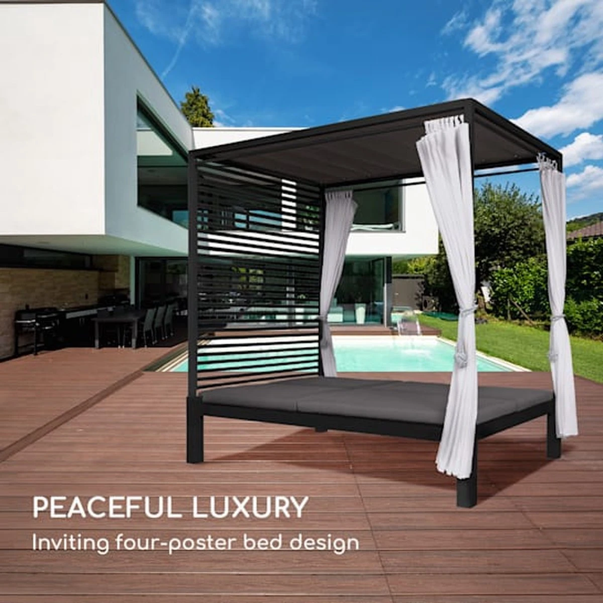 Bain De Soleil Blumfeldt Eremitage Double Lux - Chaise Longue Pour 2 Personnes - Dossier Réglable En 4 Positions - Kussen 6 Cm - Charge Jusqu'à 160 Kg 7 Bain De Soleil Blumfeldt Eremitage Double Lux - Chaise Longue Pour 2 Personnes - Dossier Réglable En 4 Positions - Kussen 6 Cm - Charge Jusqu'à 160 Kg – Image 7