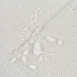 NATERIAL - Transat AQUILA - Transat De Jardin Avec Dossier Réglable - 200x75x36 Cm - Empilable - Avec Roulettes - Fixe En Aluminium - Textilène - Blanc -Jardin Meubles Magasin 1200x1200 994