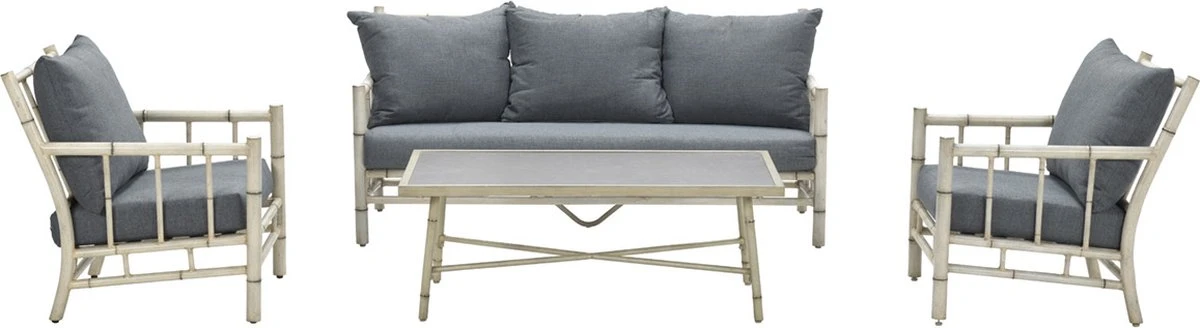 Garden Impressions Ensemble De Salon Lombok 4 Pièces - Aluminium - Bambou/gris Clair 15 Garden Impressions Ensemble De Salon Lombok 4 Pièces - Aluminium - Bambou/gris Clair – Image 15